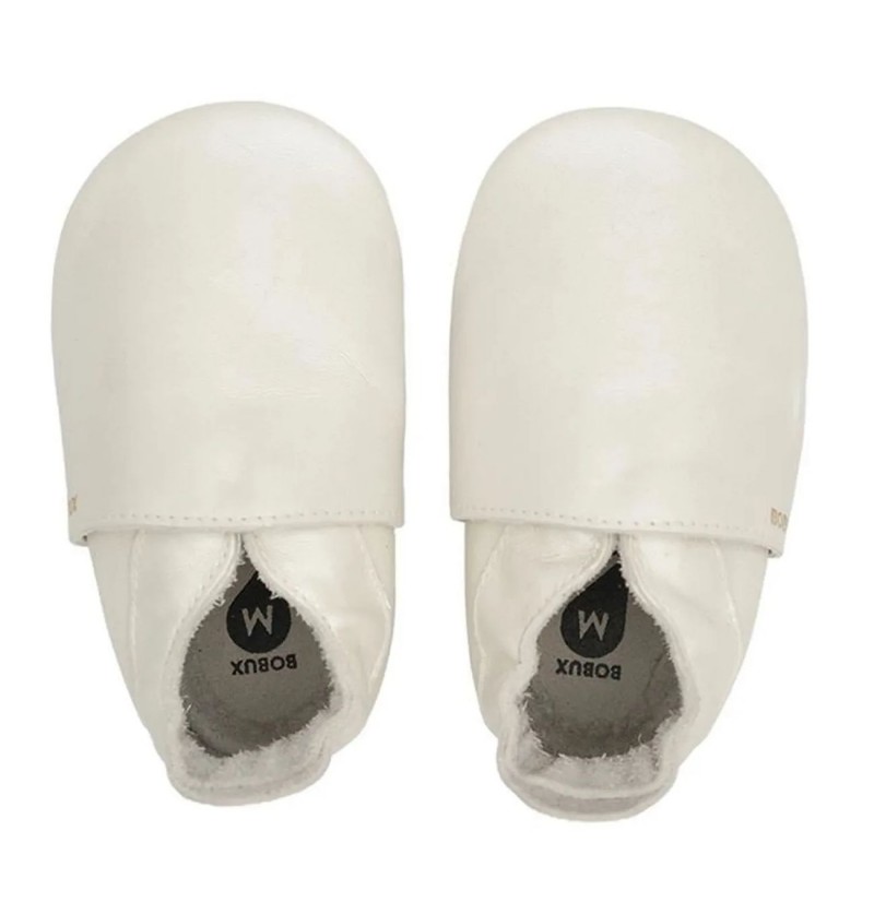 Chaussons Soft Soles Simple Shoe White - L - Bobux