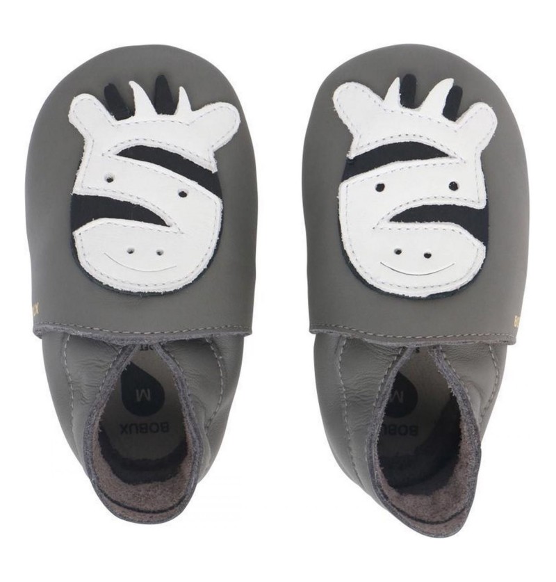 Chaussons soft soles Grey...