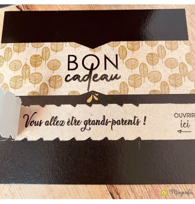 Bon cadeau Grand-Parents La vie en Magenta