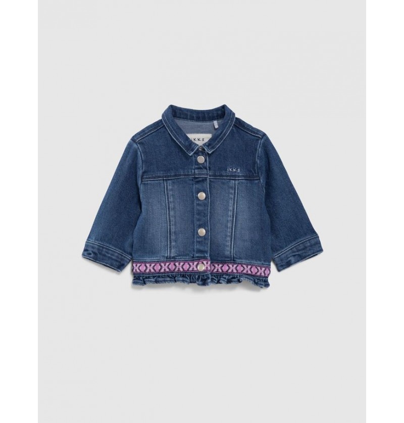 Veste en jeans broderie Ikks