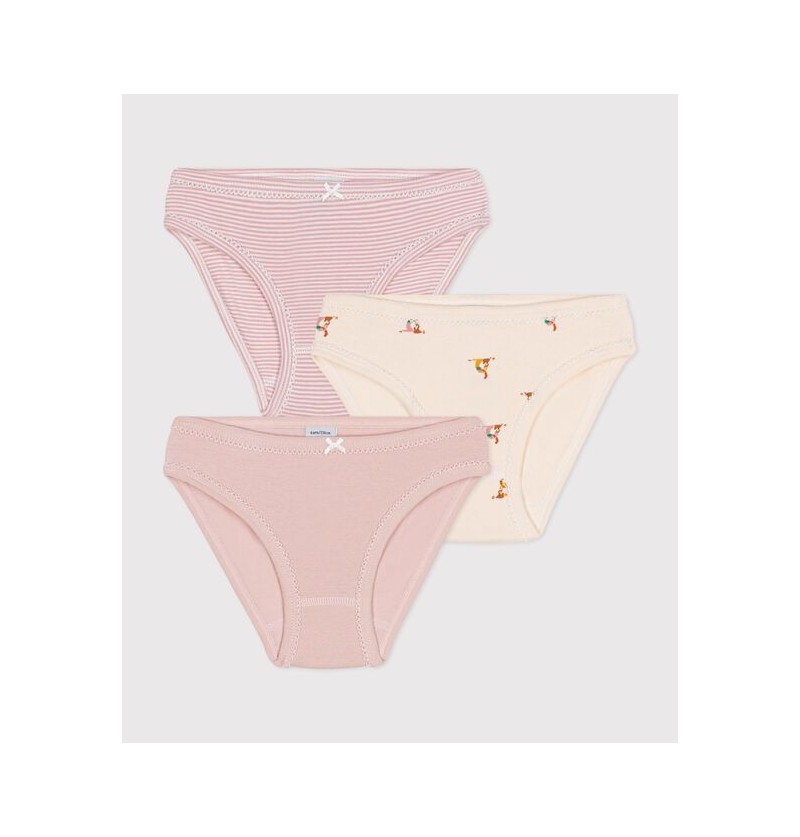 Lot de 3 culottes rose...