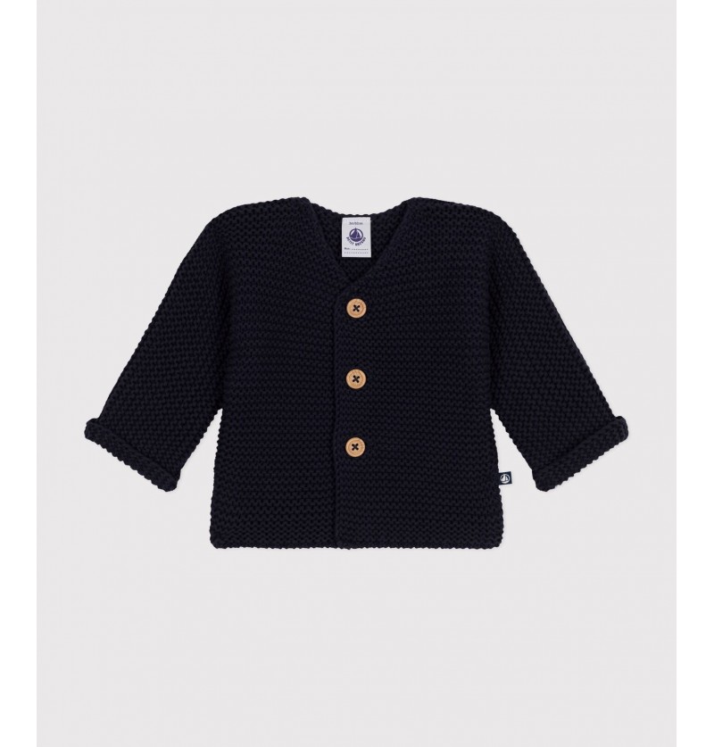 Cardigan tricot bleu marine...