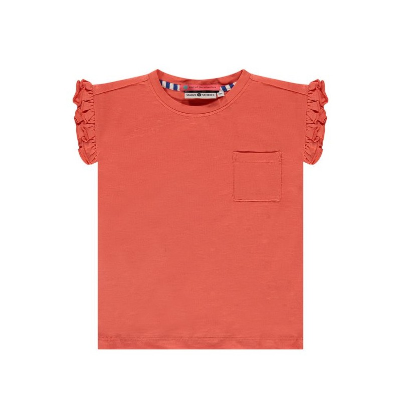 T shirt orange Stains&Stories