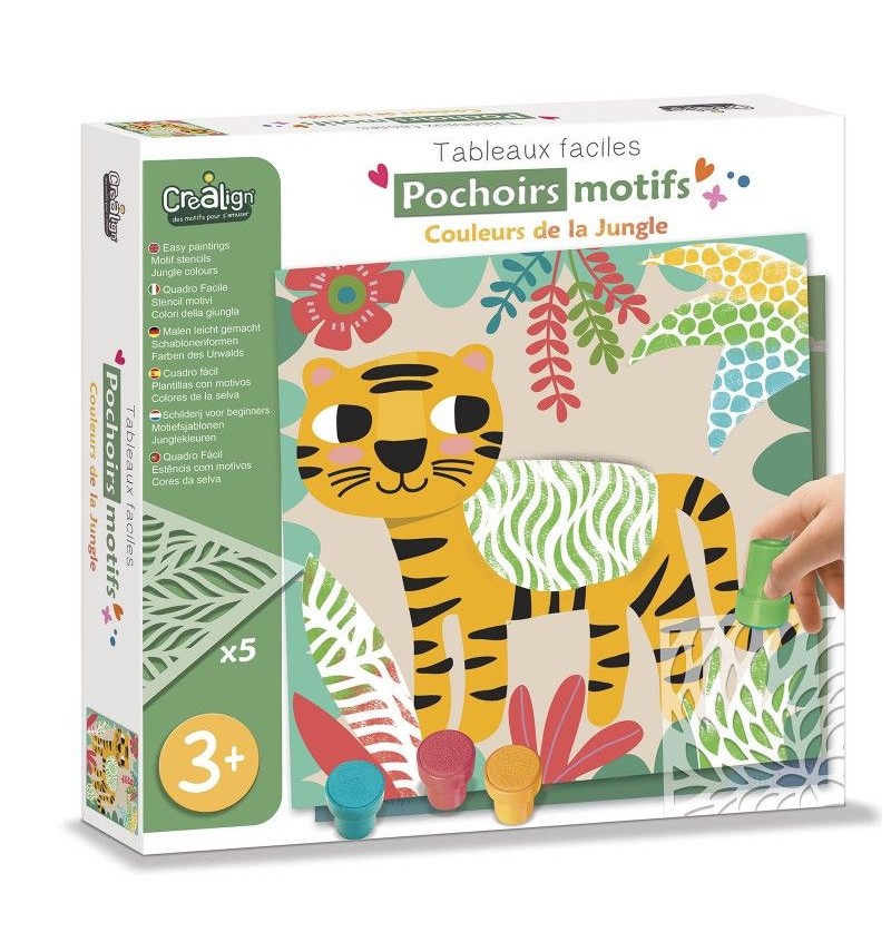 Pochoirs motifs jungle...