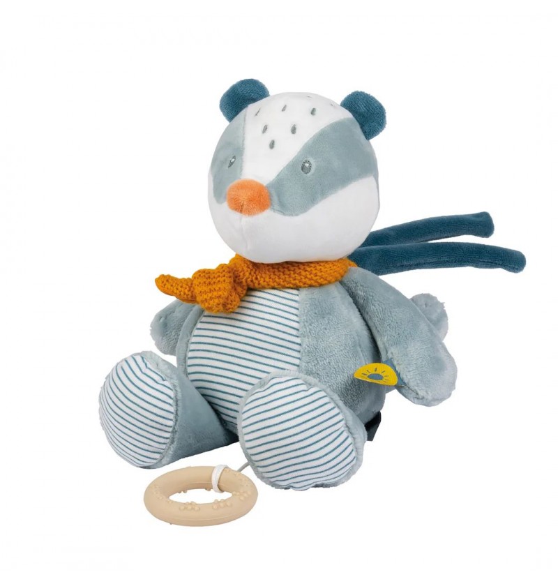 Peluche musicale blaireau...