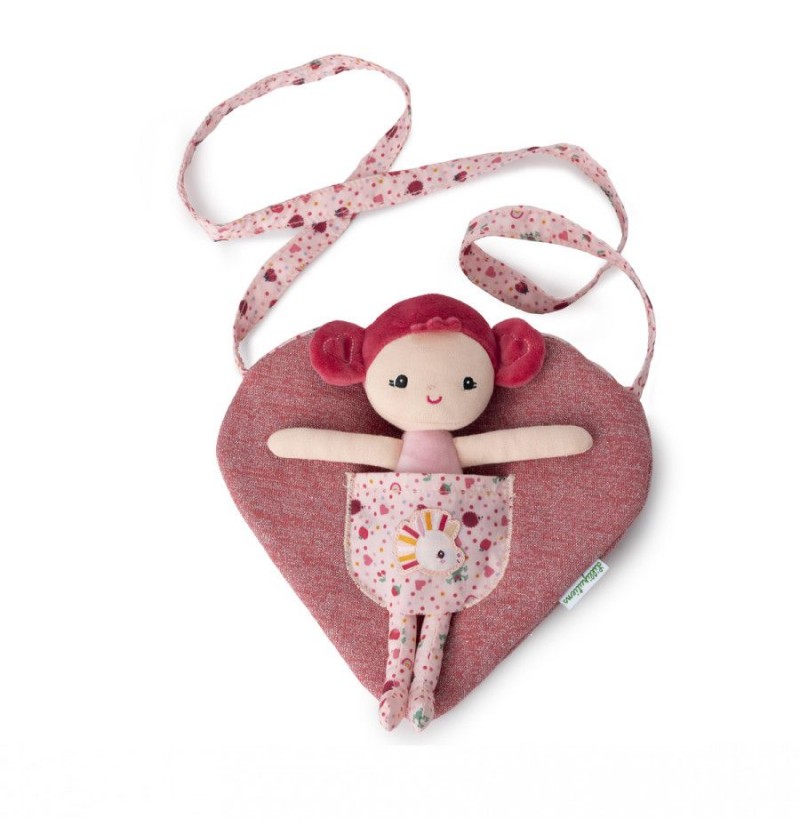 Poupée Aline avec son sac...