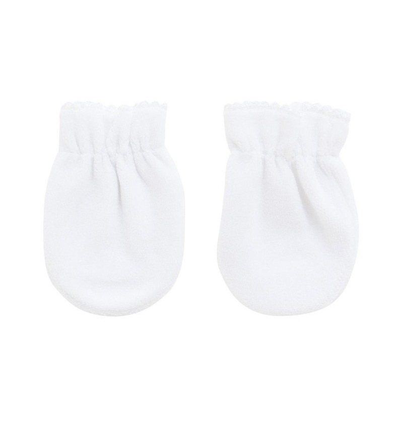 Moufles velours blanc Cambrass