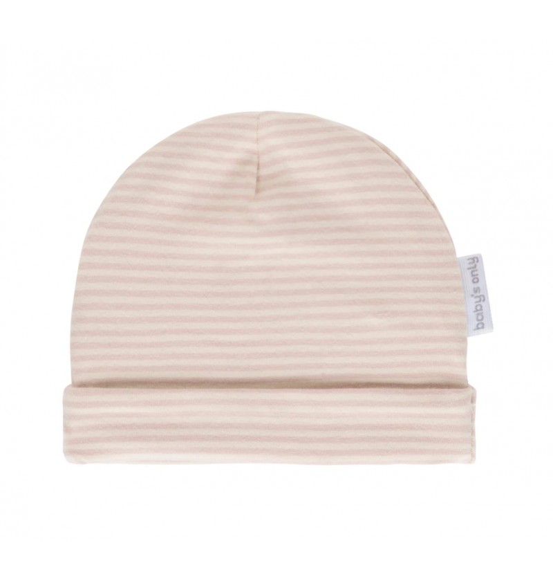 Bonnet Stripe Vieux Rose...