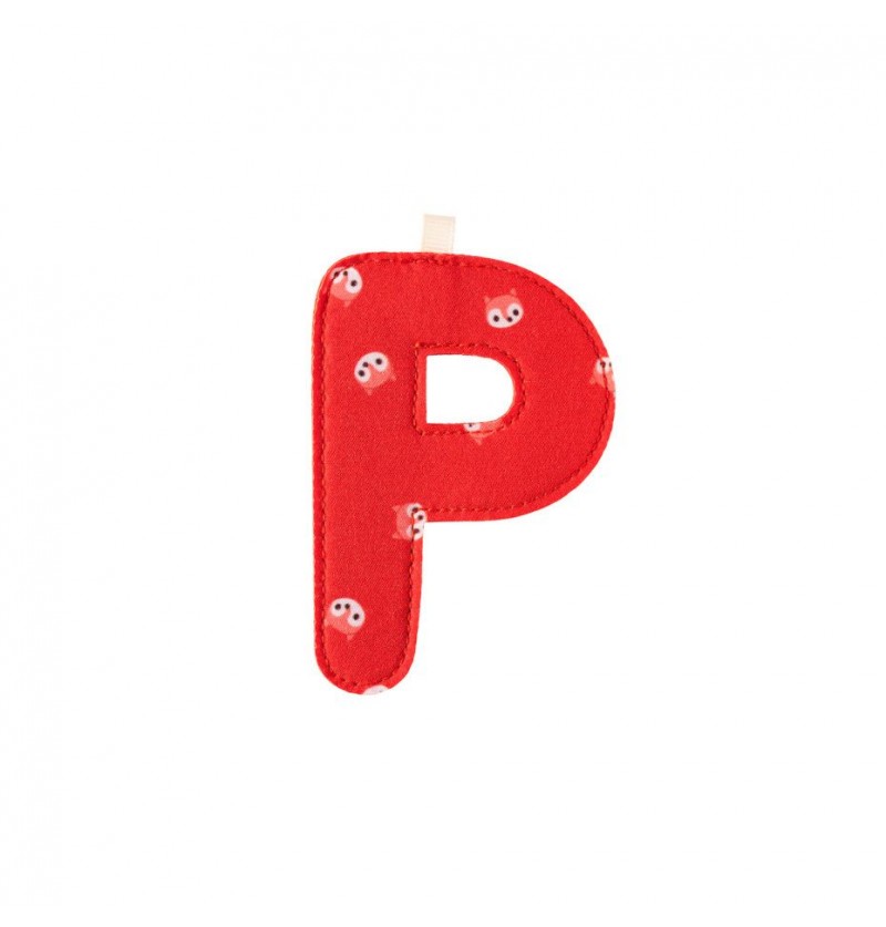 Lettre en tissu P Lilliputiens