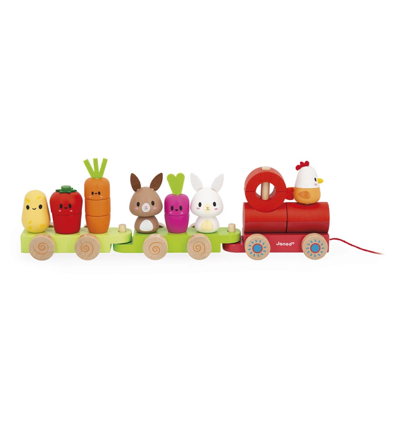 Jeu en bois - train à tirer...