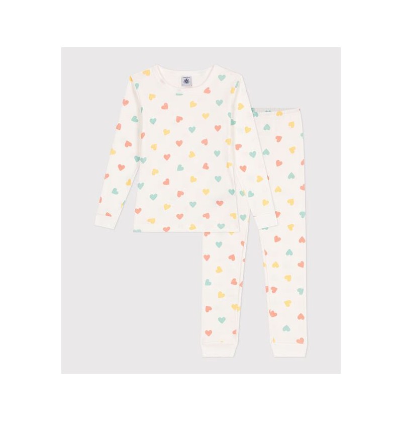 Pyjama coton 2pièces Coeur...