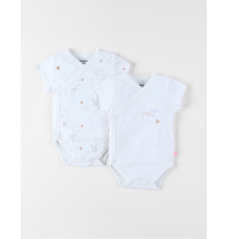 Lot de 2 bodys Funny Dino...