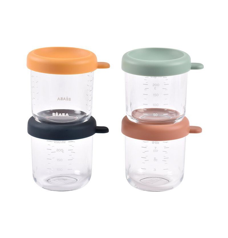 Lot de 4 portions en verre...