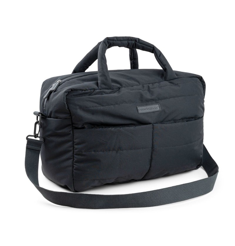Sac à langer matelassé noir...