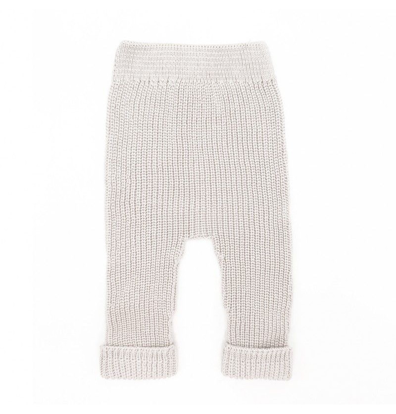 Pantalon tricot ivory...