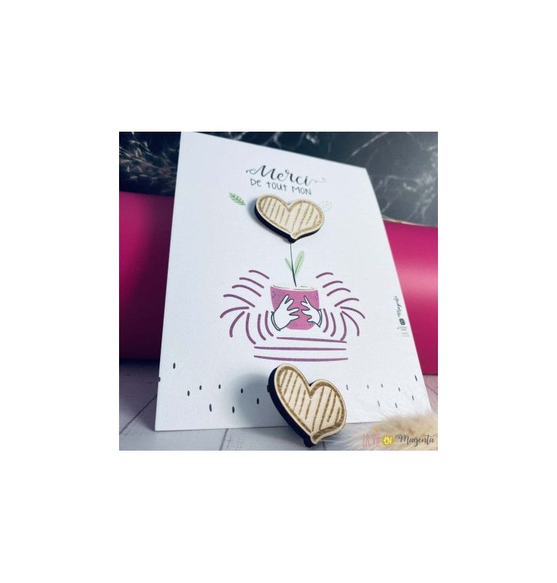 Carte pins "Merci pour...