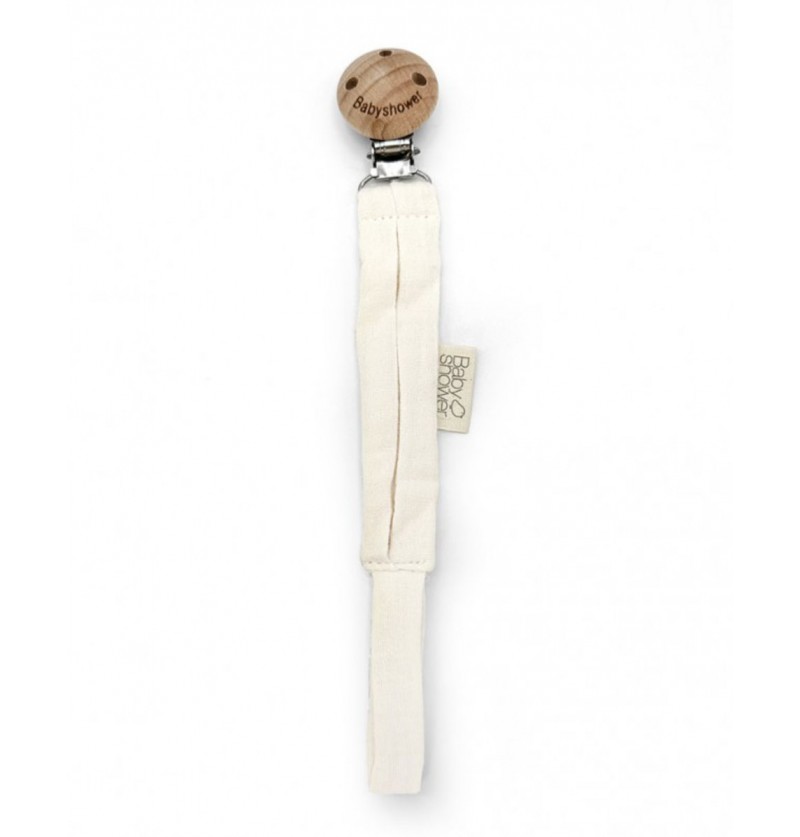 Attache-tétine Wood Ivory...