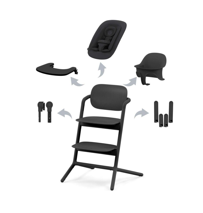 Chaise haute 4-en-1 Lemo...