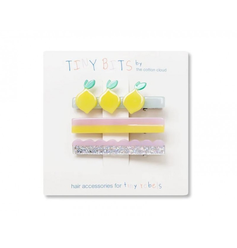 Barrettes cheveux Citron...