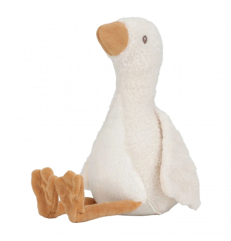 Peluche oie 25cm blanc...