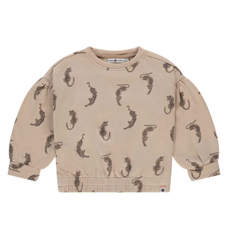 Sweat Léo beige Stains&Stories