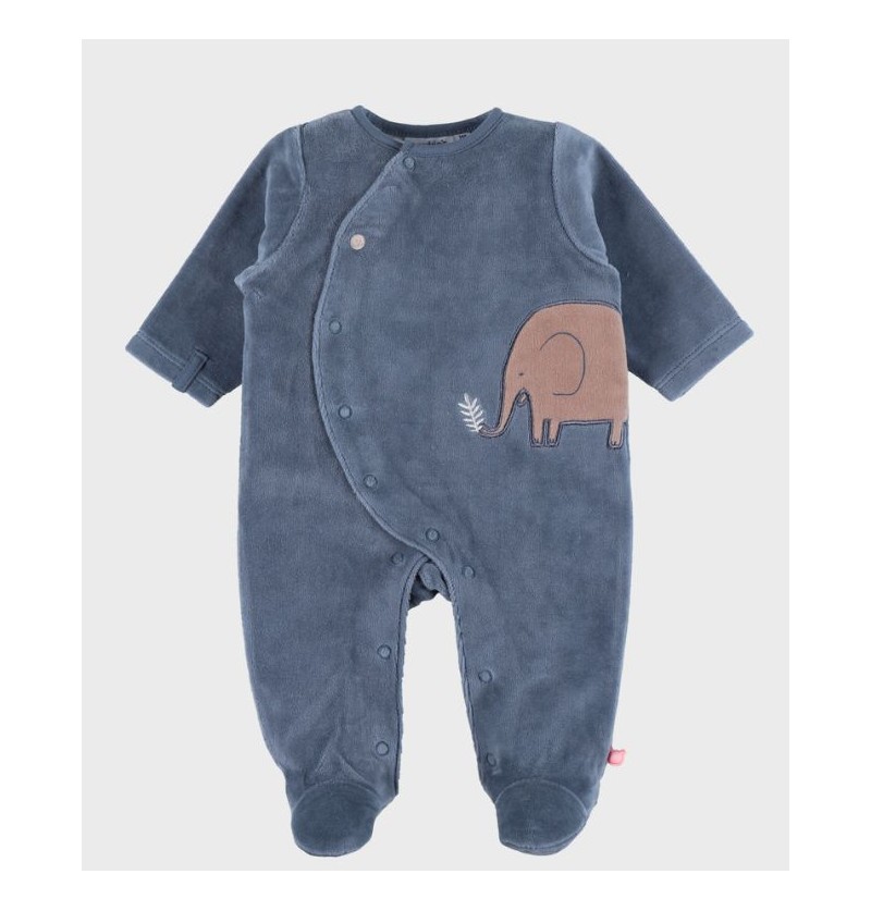 Pyjama Velour Bleu Jungle...