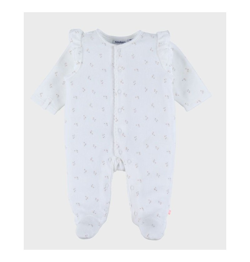 Pyjama Velour Blanc Newborn...
