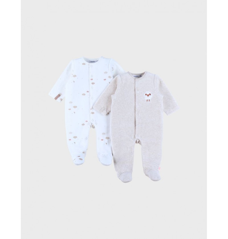 Set de 2 pyjamas velours...
