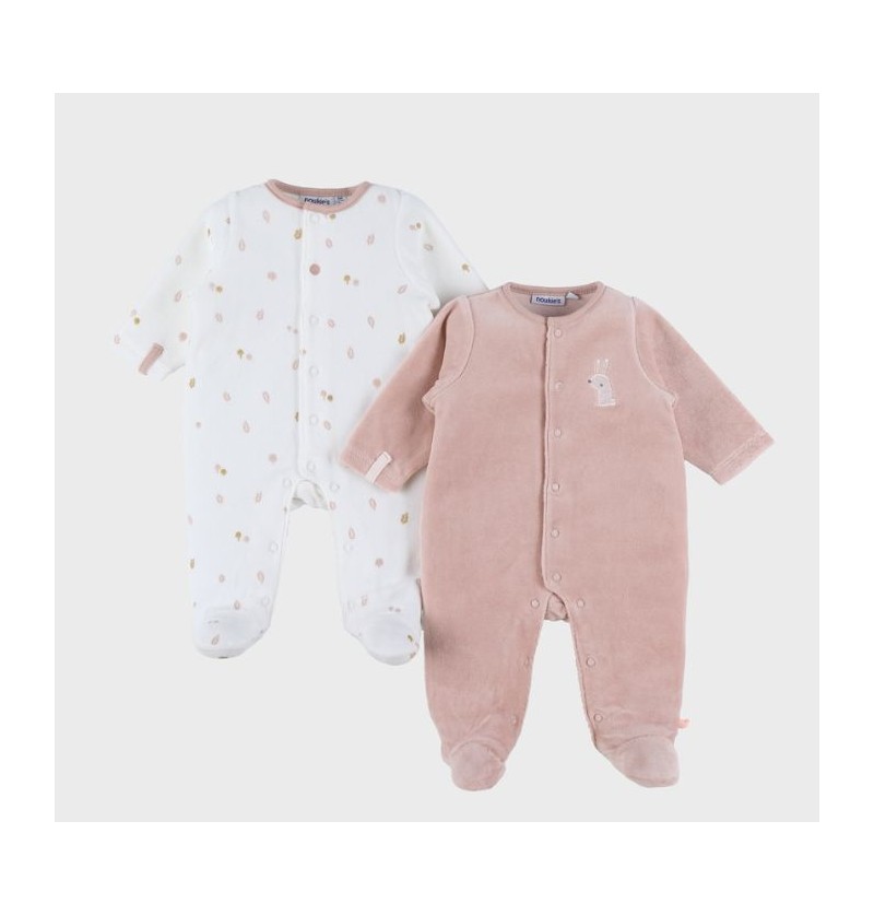 Lot de 2 Pyjama velour...