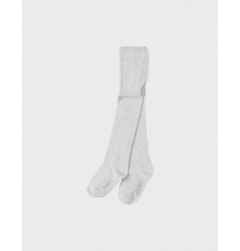 Collant beige motif cœur...