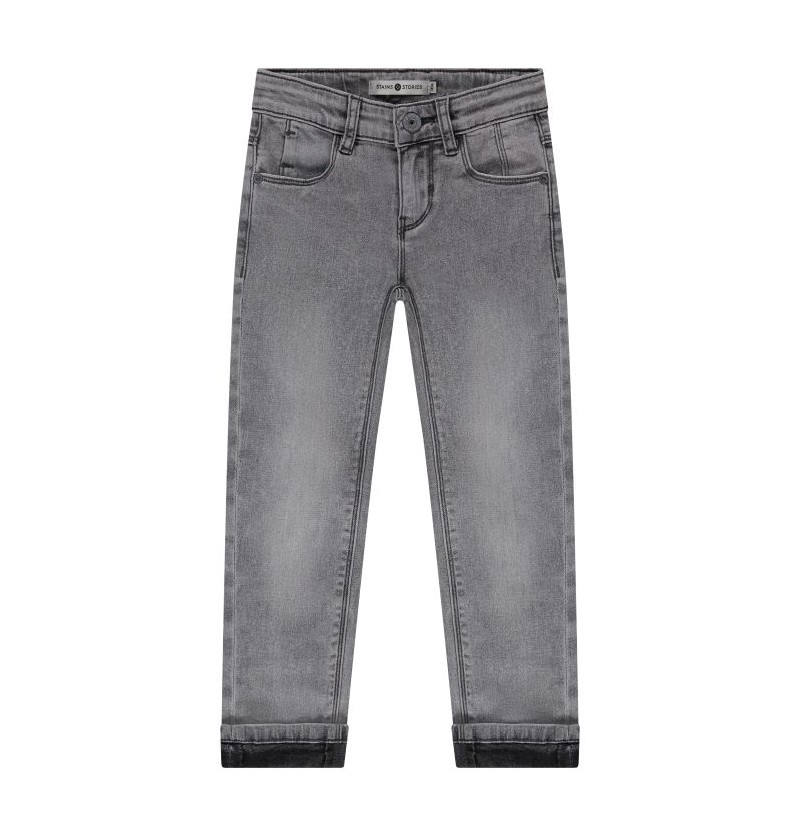 Jeans Mid Grey Stains &...