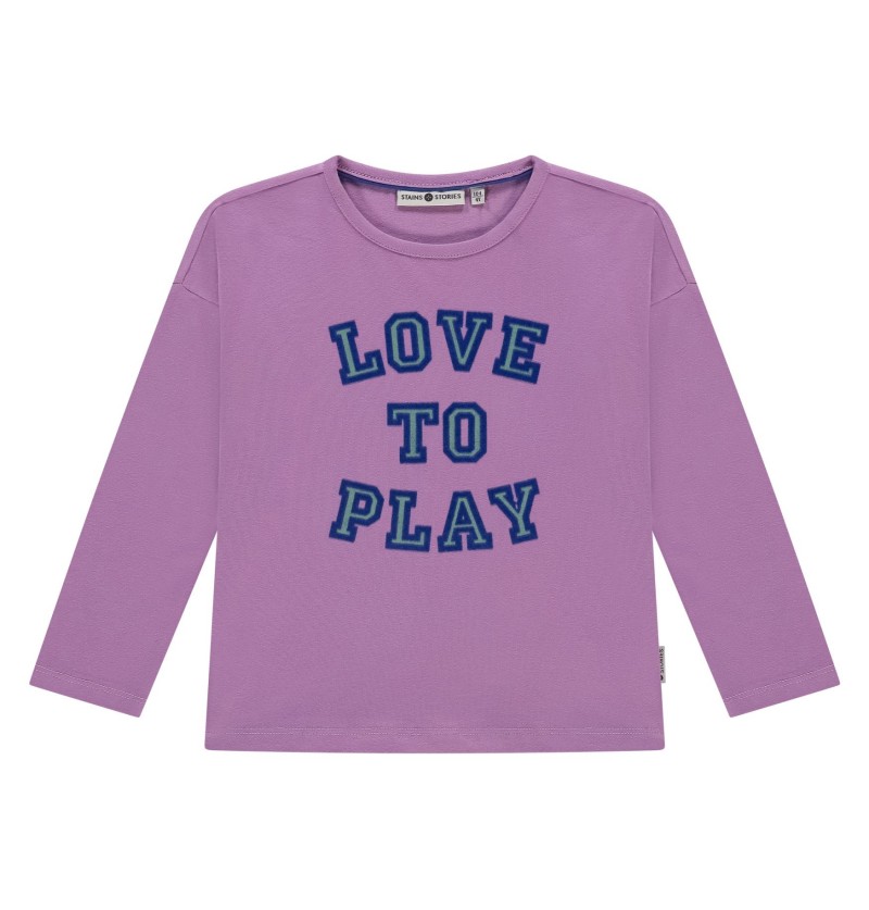T shirt Love to play Purple...