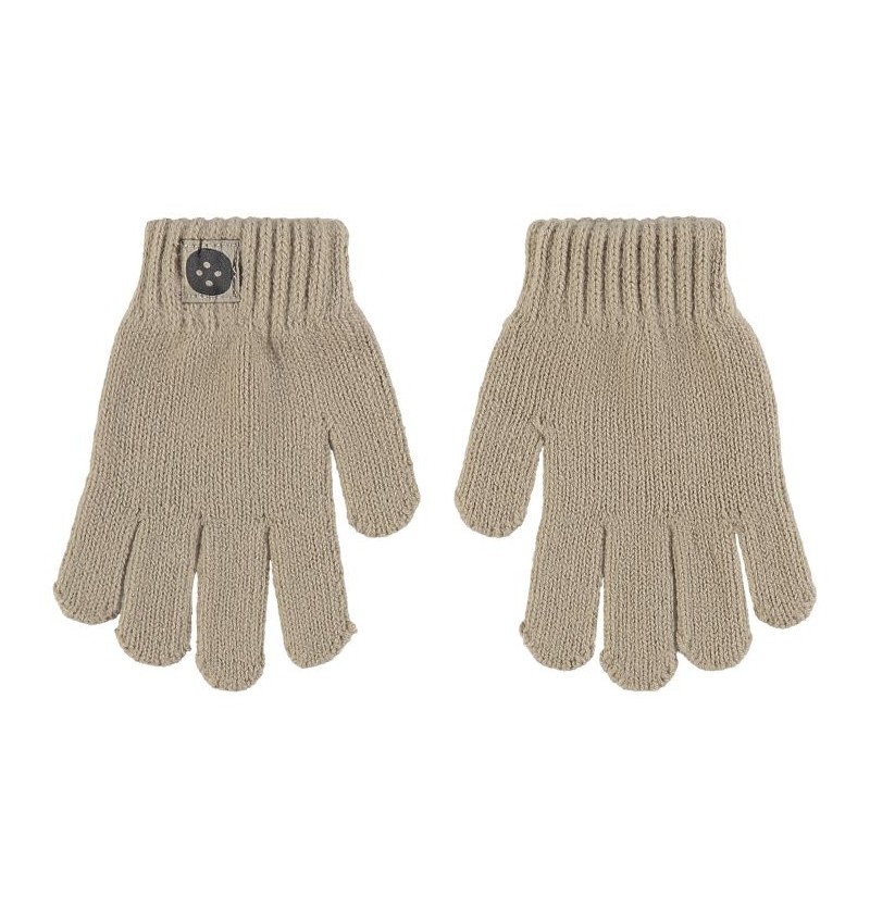 Gant en Tricot  Beige Sand...