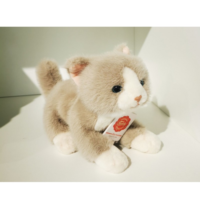 Peluche Cat gris Teddy Hermann