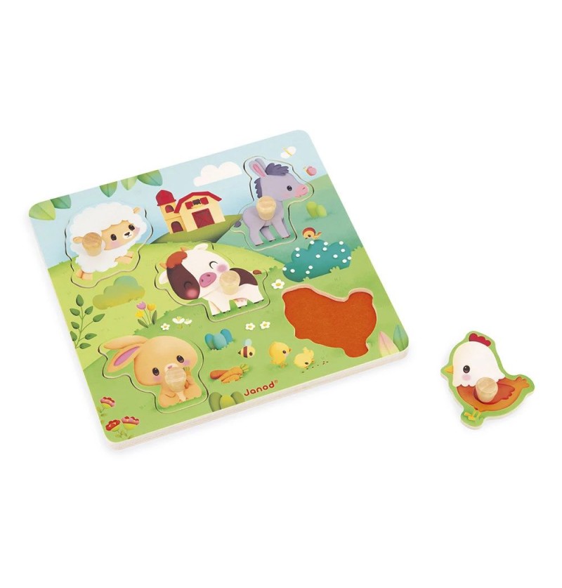 Puzzle tactile Ferme 5...