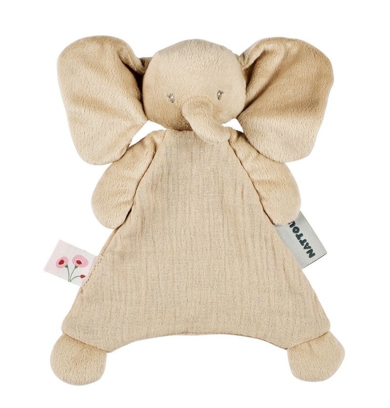 Doudou mini éléphant Sable...