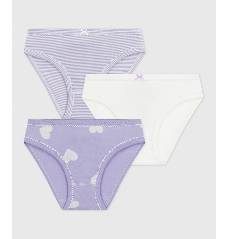Lot de 3 culottes coeur...