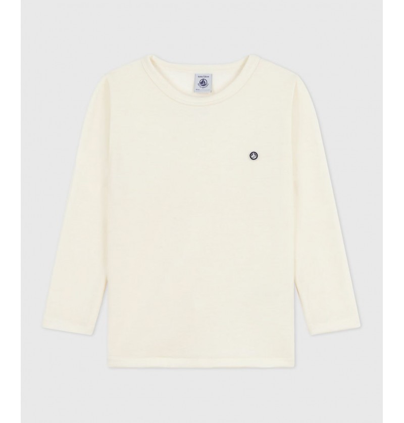 T-shirt en laine et coton...