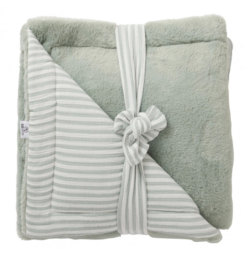 Couverture Luxe rayé Vert...