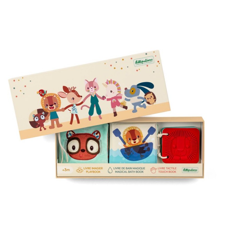 3 livres sensoriels Jungle...