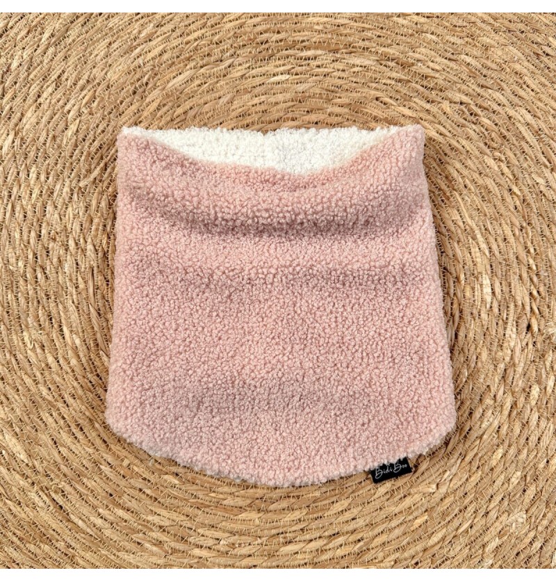 Snood bouclette rose Bidi Boo