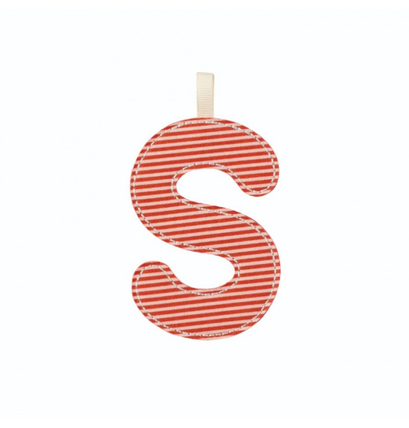 Lettre en tissu S...