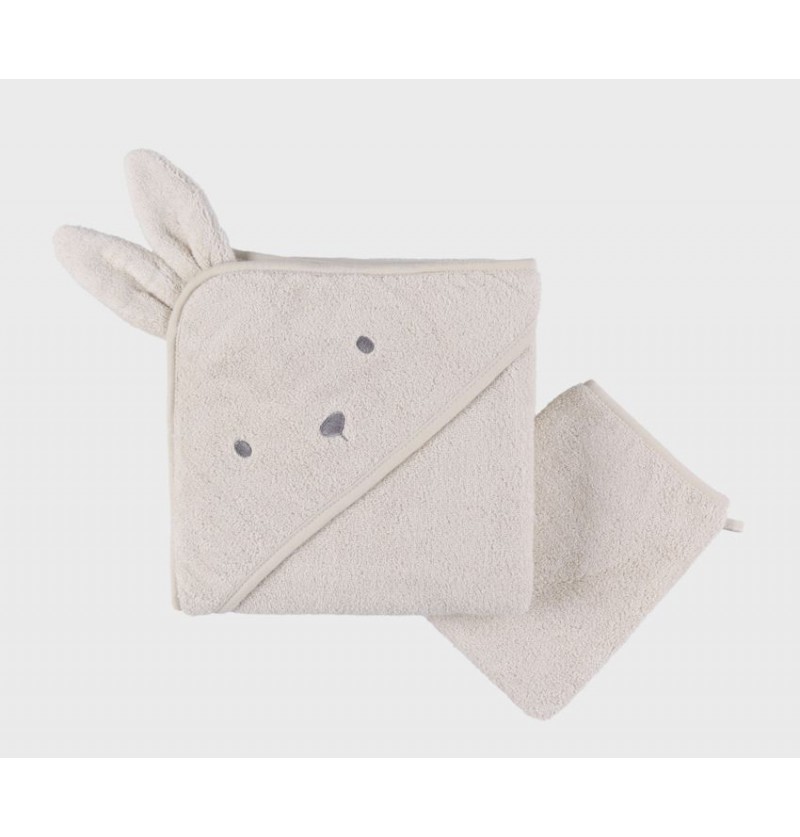 Cape de bain + gant de...