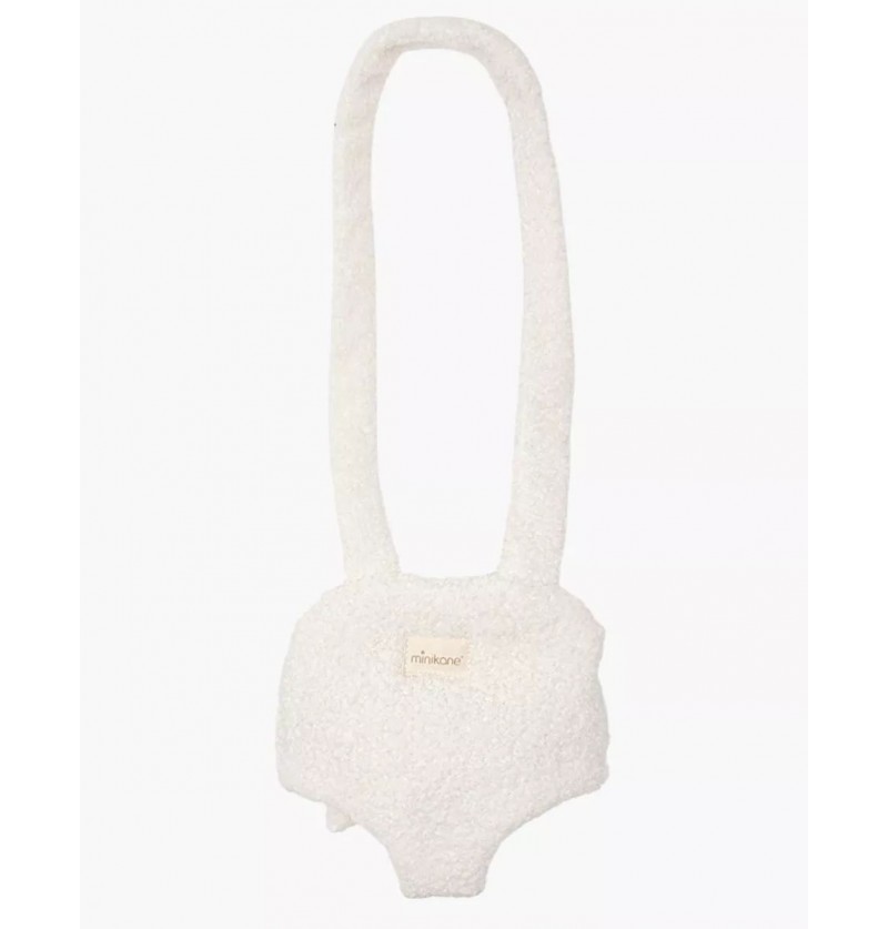 Porte poupée bouclette écru...