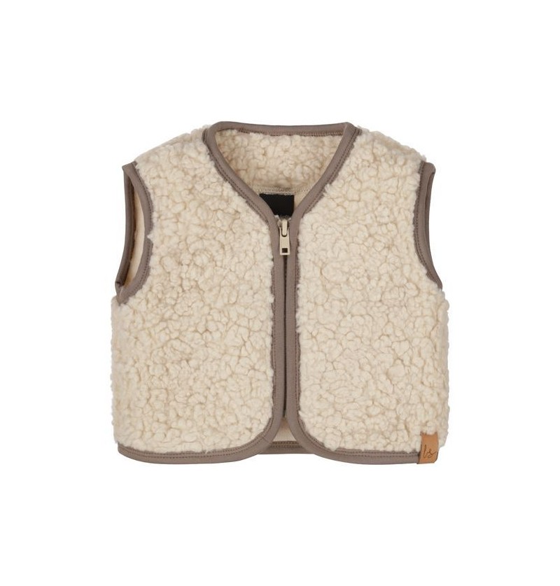 Gilet en teddy sans manches...