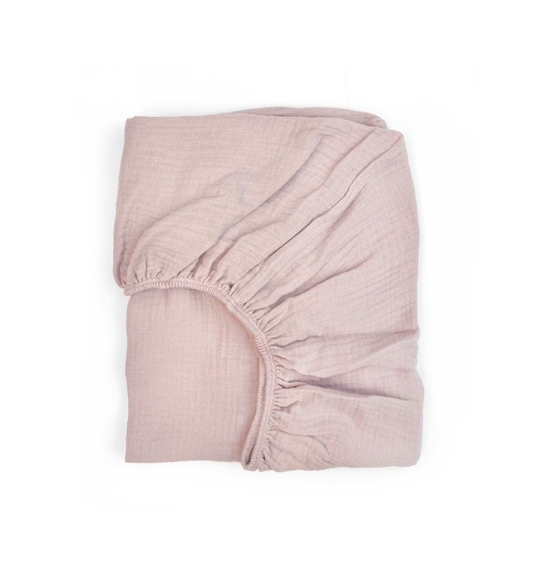 Drap housse lit 60x120 nude...