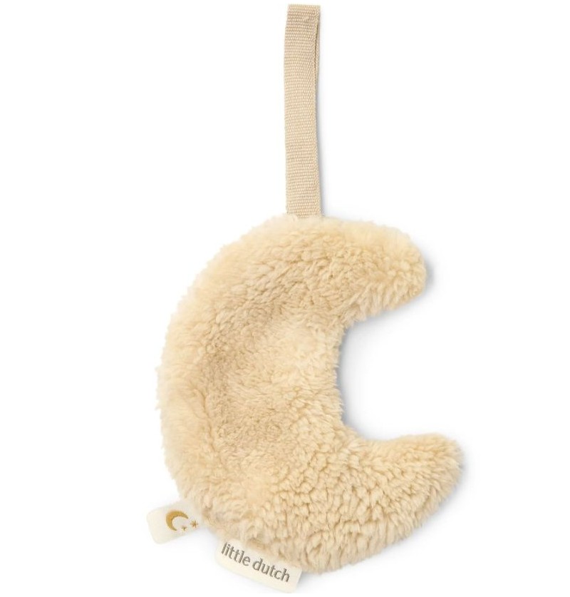 Attache sucette Lune beige...