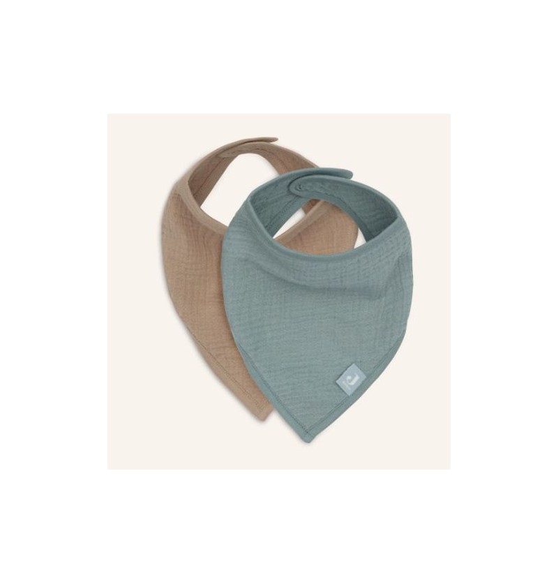 Lot de 2 bandanas en gaz de...