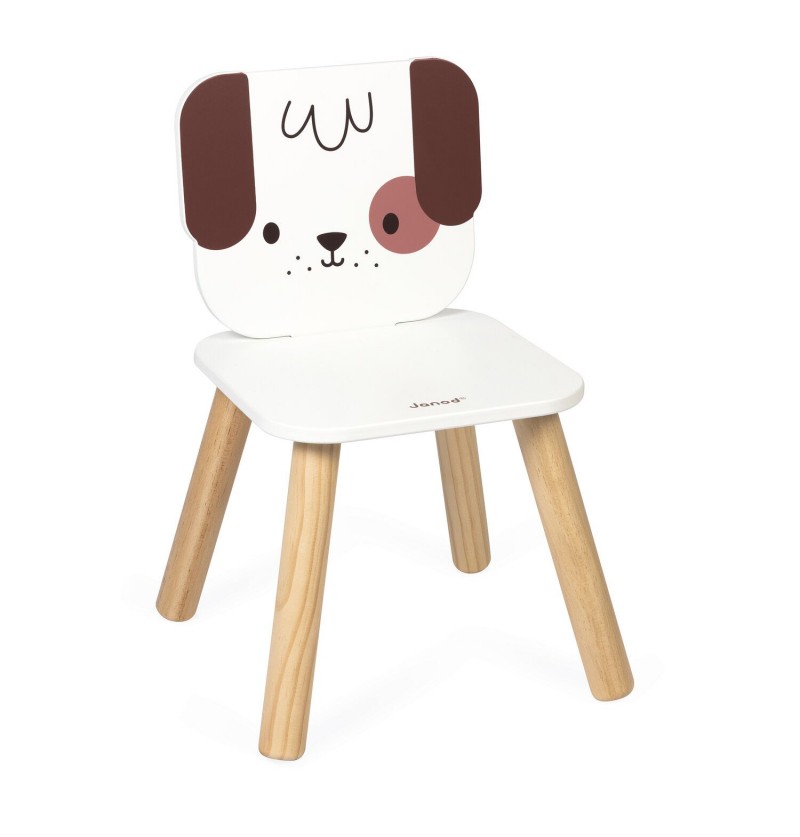 Chaise enfant en bois Chien...