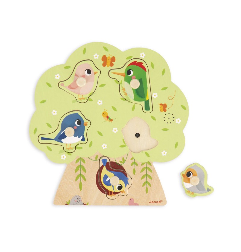 Puzzle sonore en bois -...